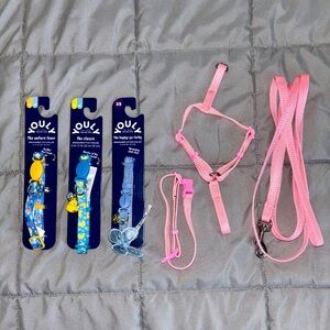 Pink Pet Harness and Leash Set